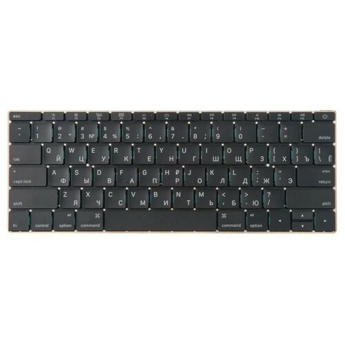 Клавиатура для Apple MacBook Retina 12 A1534 Early 2015 прямой Enter RUS 670400₽