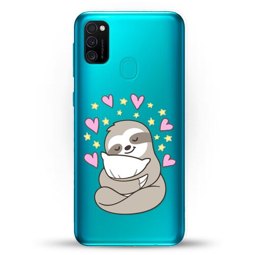 фото Силиконовый чехол ленивец на samsung galaxy m30s andy & paul
