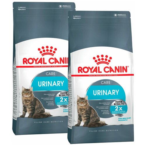 ROYAL CANIN URINARY CARE для взрослых кошек при мочекаменной болезни (0,4 + 0,4 кг)