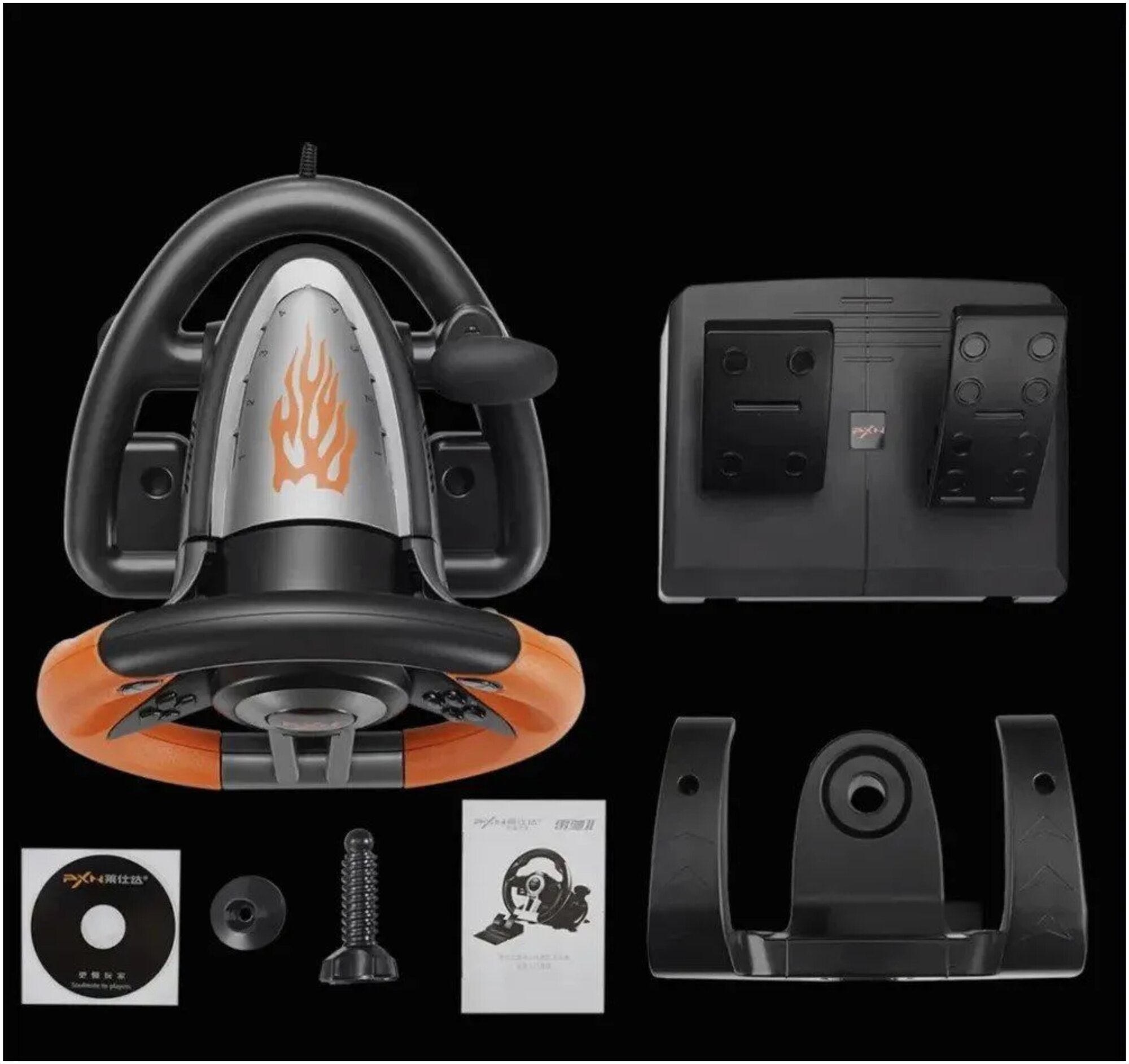 Игровой руль PXN V3 Pro для ПК PS3 PS4 XBox One Nintendo Switch Гоночный симулятор вождения с педалями Джойстик игровой