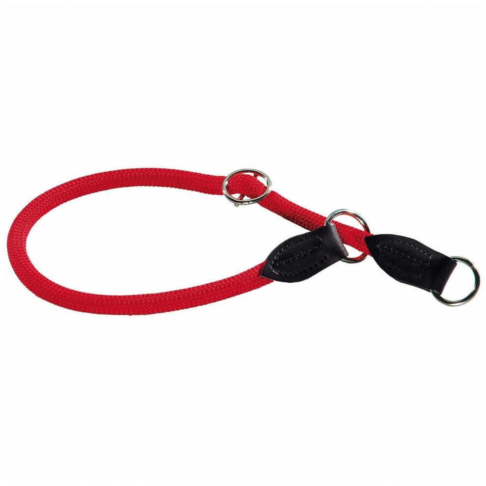 Нейлоновый ошейник-удавка Hunter Smart "Freestyle 55/10" красный для собак, размер 55 см, поперечное сечение 10 мм