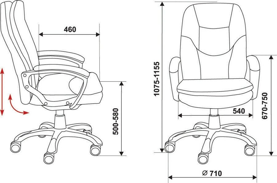 Кресло руководителя Бюрократ CH-868LT Fabric серый 38-417 крестов. пластик