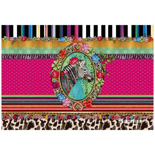 Фотообои бумажные KOMAR Мелли Мелло Зебра 368х254 см ШхВ 1575₽