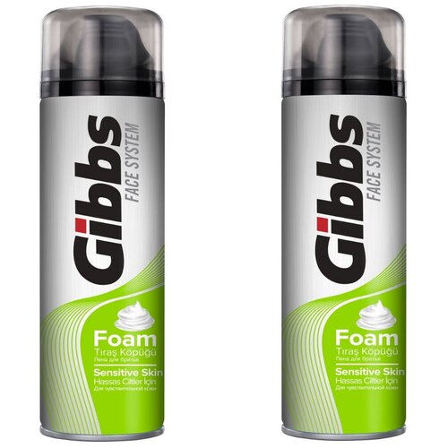 GIBBS пена дбр Sensitive 200мл 2 штуки 935₽