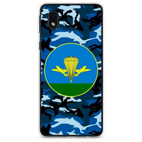 фото Силиконовый чехол "вдв синий камуфляж" на samsung galaxy a01 core / самсунг галакси а01 core case place