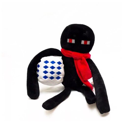 Мягкая игрушка Minecraft Enderman red scarf 