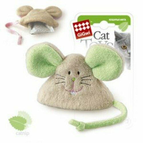 Игрушка для кошек GiGwi Мышка с кошачей мятой
