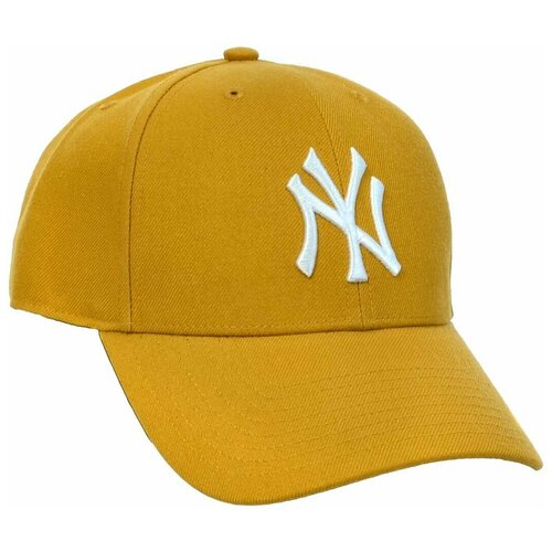 фото Бейсболка классическая с изогнутым козырьком '47 brand mvp snapback new york yankees mvpsp17wbp (os горчичный)