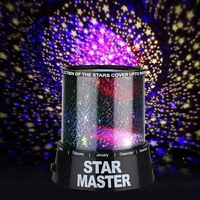 Ночник-проектор звёздного неба Star Master NCH-022 , Экономичные разноцветные светодиоды