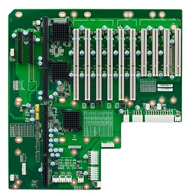 PCE-7B13-64C1E Backplane PICMG 1.3, 13 слотов: 1xPICMG 1.3, 4xPCI, 2xPCIe x8, 6xPCI-X, Compatible