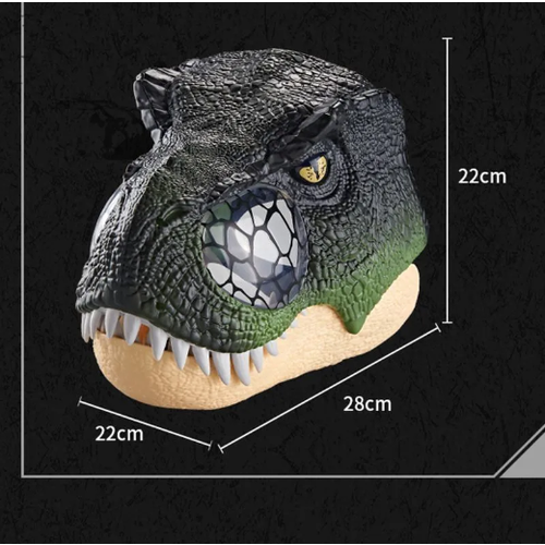 Маска динозавра для детей / Рычащий и светящийся Тираннозавр Рекс\ маска мультяшного героя