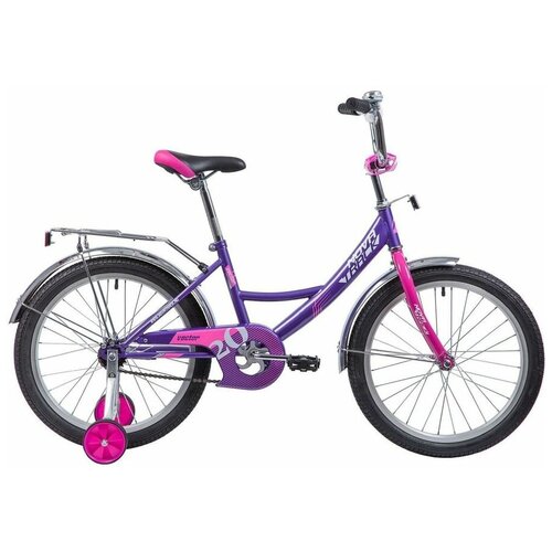 Велосипед NOVATRACK Vector 2019 городской подростковый колеса 20 лиловый 12кг 203vector lc9 1892200₽