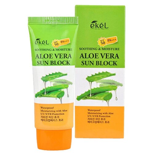 Купить Ekel Крем солнцезащитный с алоэ вера UV Soothing & Moisture Aloe Vera Block SPF 50 PA+++ 70 мл.