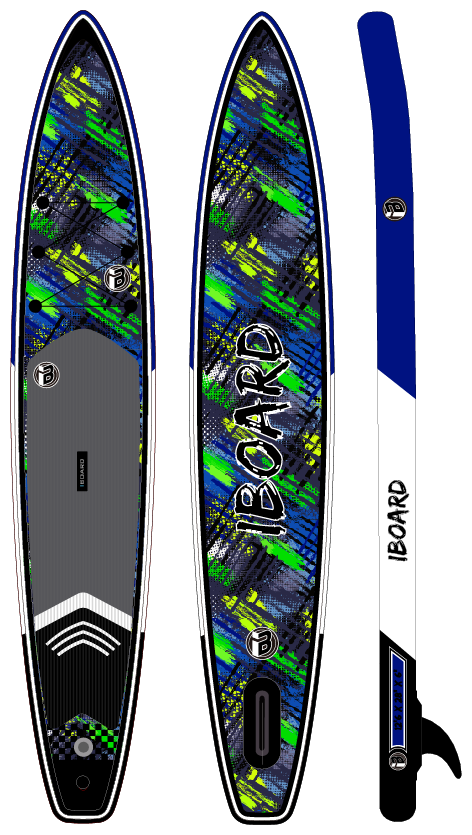 Сапборд iBoard sup 12'6x33" Cobalt № 1