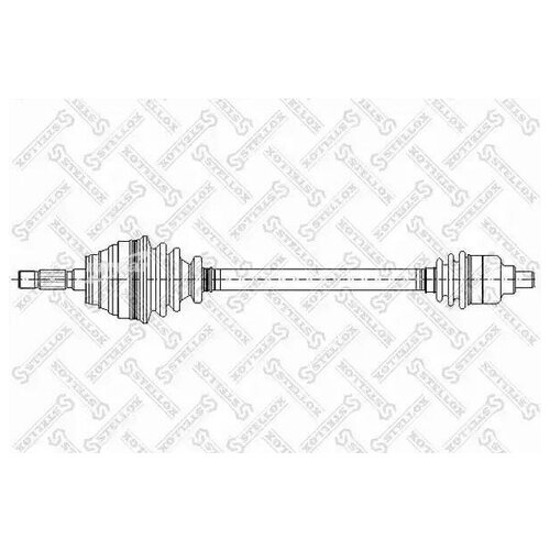 STELLOX 1581027SX 158 1027-SX_привод правый! 758mm, 21566\ Renault Megane/Scenic 1.4-2.0 96> 1шт