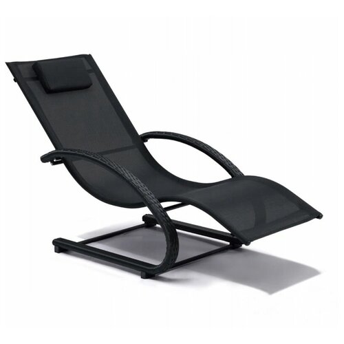 Шезлонг (лежак) GardenWay HERMES 760504S Черный
