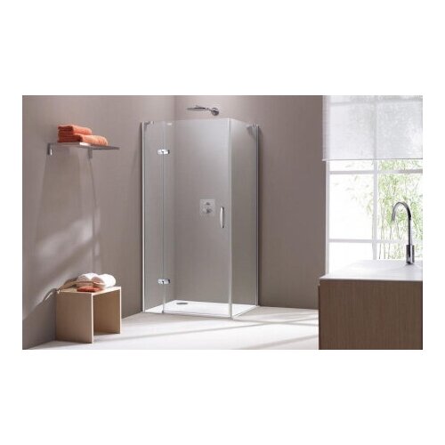 Дверь распашная для ниши Huppe Aura 1200х1900 мм 400305092322 левая стекло прозрачное Anti-Plaque 147950₽