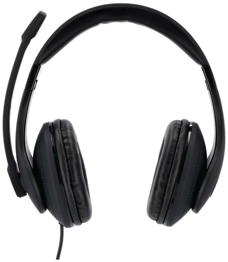 Наушники с микрофоном Hama HS-P200 черный 2м (00139923) - фото №6