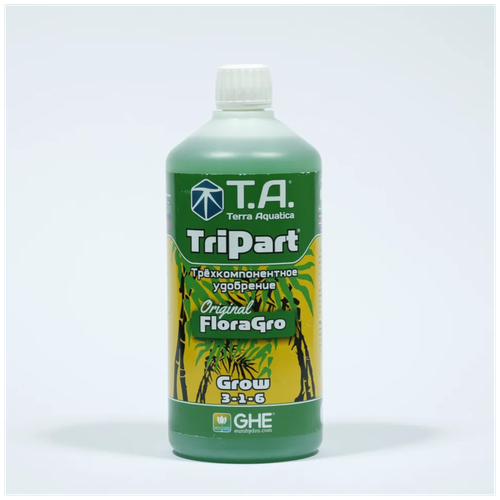 Удобрение Terra Aquatiaca TriPart (GHE FloraSeries) Grow 1 л