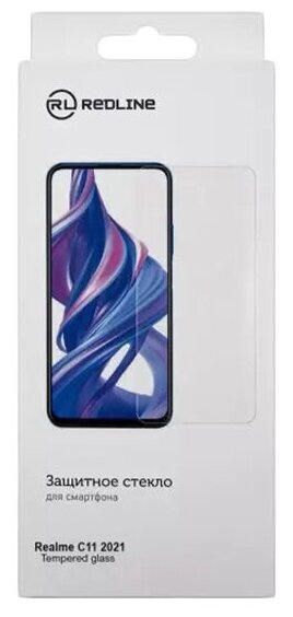 Защитный экран Red Line для Realme C11 2021 Tempered Glass УТ000026468 - фото №7