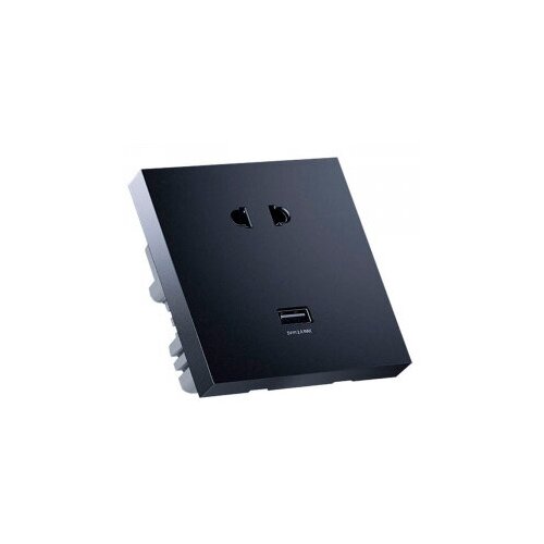 умная wi fi розетка xiaomi aqara smart socket h1 black 2 usb five hole qbcz15lm Умная Wi-Fi розетка Xiaomi Aqara Smart USB Wall Outlet H1 Gray (QBCZWG11LM)