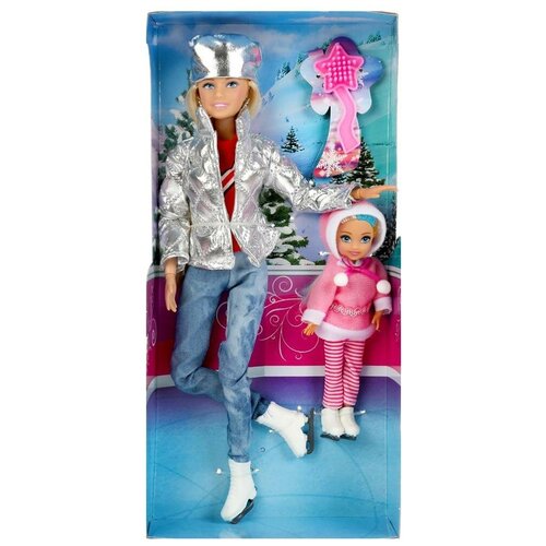 Кукла для девочки с одеждой и аксессуарами шарнирная София 29 см барби на коньках с дочкой карапуз 66001-SET05-S-BB