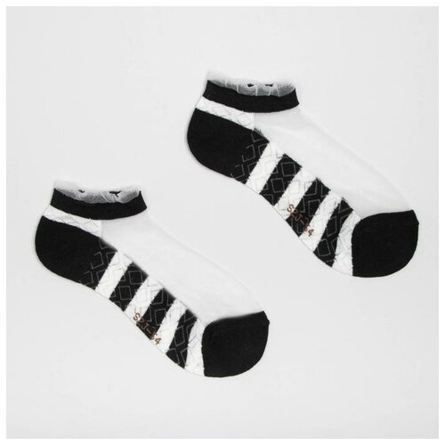 Носки Minaku, размер 36-37, черный носки женские пингонс 12м4 шерстяные медицинские чёрный 23 размер обуви 35 37