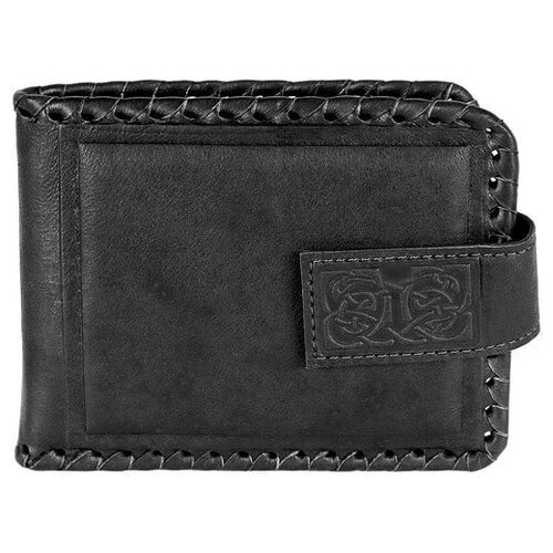 фото Кошелек из натуральной кожи. кельт | чёрный макей