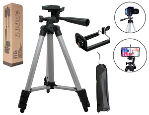 Штатив телескопический трипод Tripod-3110 с держателем для телефона и чехом