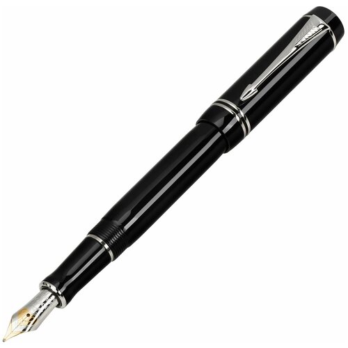 Перьевая ручка Parker (Паркер) Duofold Mini Black Platinum (S0779680),(S0779690)