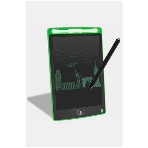 Детский графический интерактивный планшет 8,5 зелёный