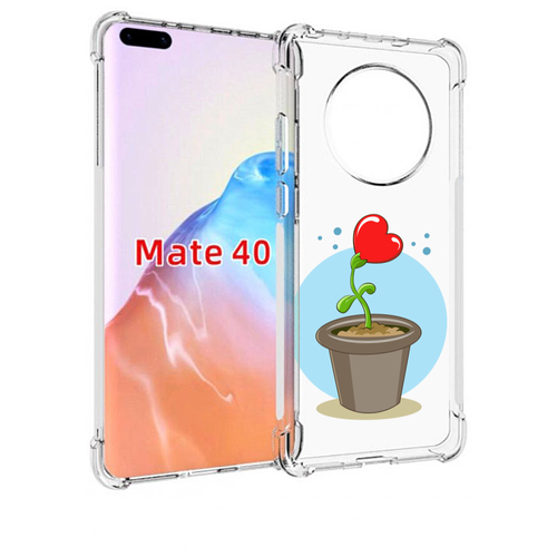 Чехол MyPads Растение любви 14 февраля для Huawei Mate 40 / Mate 40E задняя-панель-накладка-бампер