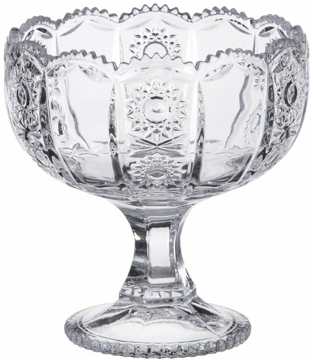 фото Конфетница на ножке muza crystal диаметр 12,5 см высота 13 см Lefard (195-121)