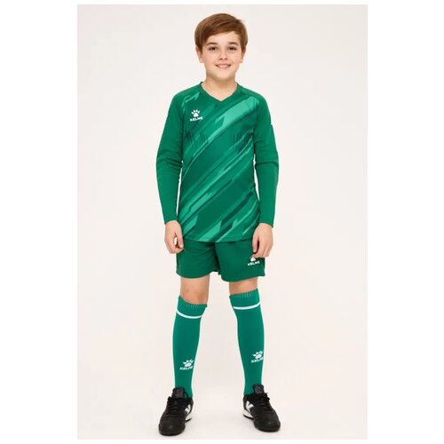 Детская вратарская форма KELME Long sleeve goalkeeper suit, фиолетовая, размер 140