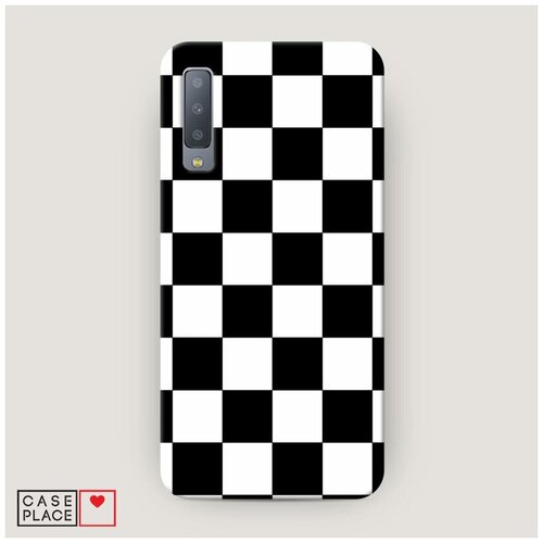 фото Чехол пластиковый samsung galaxy a7 2018 шахматная доска case place