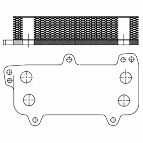 Радиатор масляный Luzar LOc1803 для VW Touareg, Transporter V