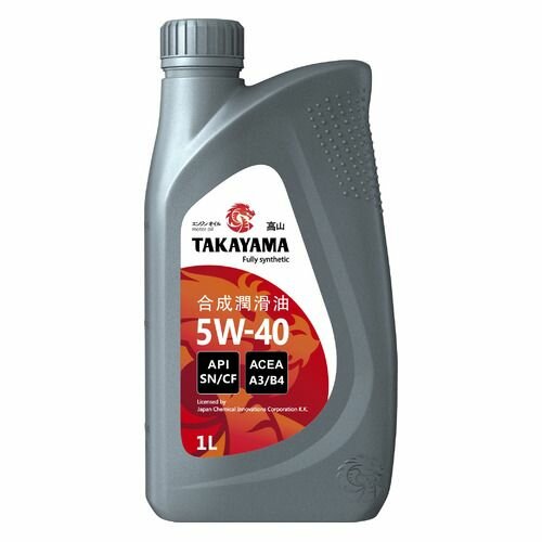 Моторное масло TAKAYAMA SAE, 5W-40, 1л, синтетическое [605528]