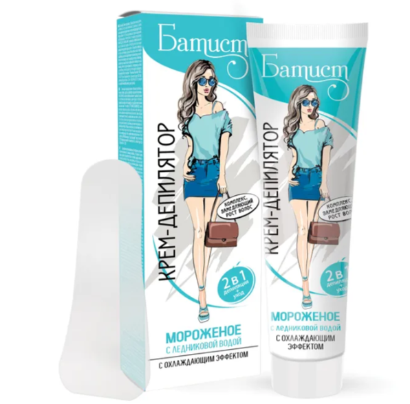 Батист крем-депилятор Мороженое с охлаждающим эффектом 100мл