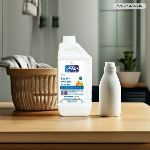 Гель для ручной и машинной стирки HAND+ с ароматом цитруса, 1кг, 20-30 стирок