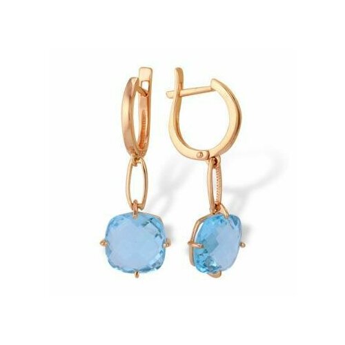 Серьги ЗлатаМира, золото, 585 проба, оникс