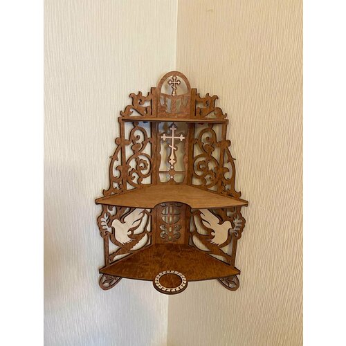 Иконостас угловой настольный навесной полка для икон