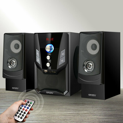 Акустическая система 21 с Bluetooth GiNZZU GM-415 черного цвета 7943₽