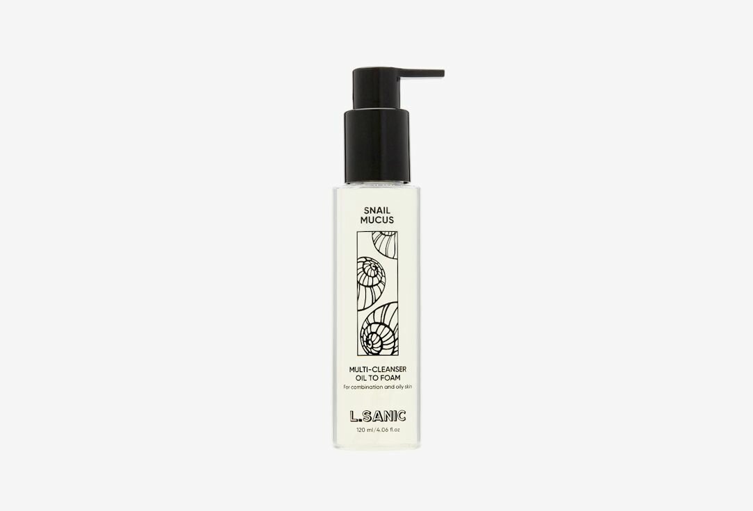 Гидрофильное масло-пенка L.SANIC Snail Mucus Oil to Foam Cleanser 120 мл