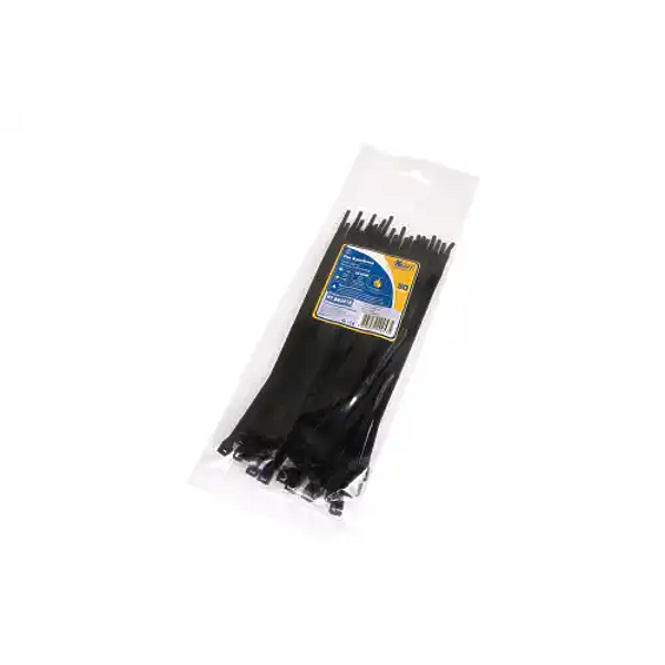 KRAFT KT880619 хомут нейлоновый 4,8200 мм, черный, упаковка 50 шт