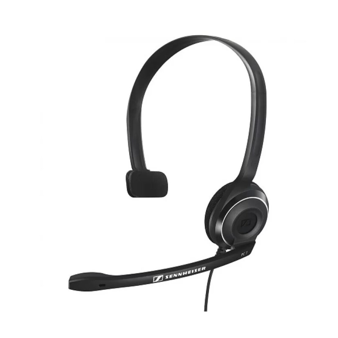 Гарнитура Sennheiser PC7 USB, накладные, с микрофоном, для компьютера, RGB-подсветка, черный