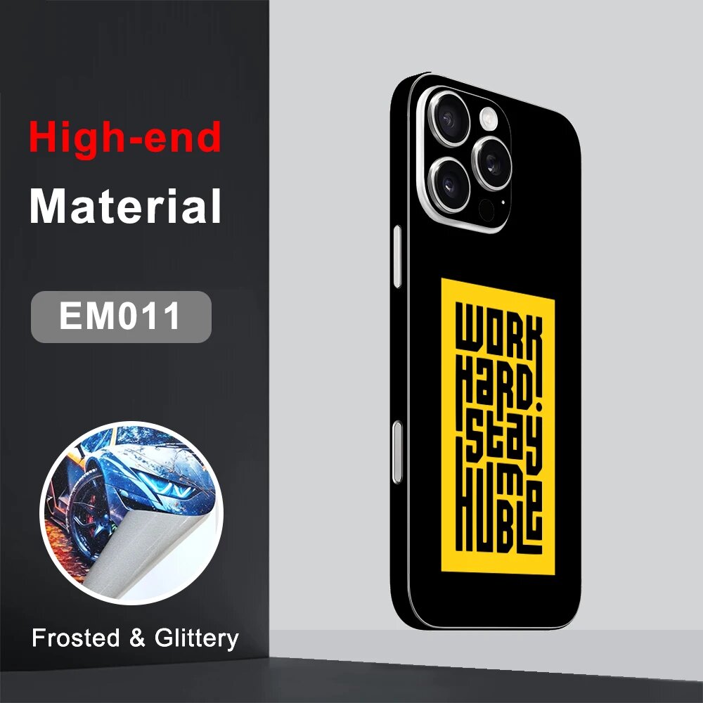 CASEKiTTY Skin Wrap для iPhone 15 Pro Max Задняя пленка 16, 14 Plus, наклейка 12, 13, мини-защитная наклейка, отрывная, персонализированная кожа, EM011, For iPhone 14