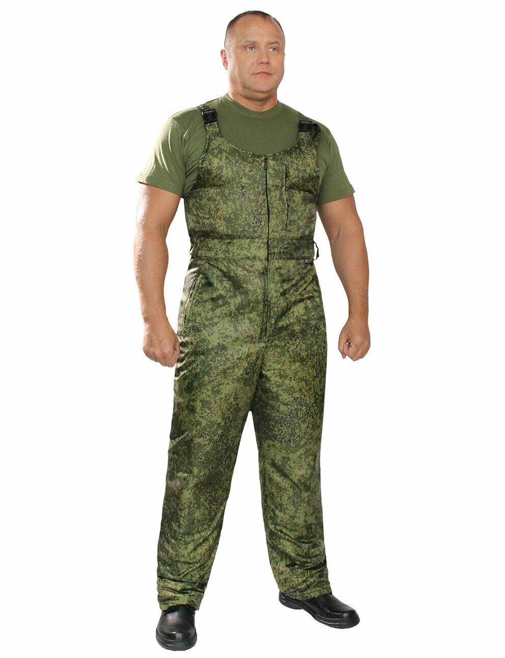 Полукомбинезон утеплённый Компания БВР утепленный зимний рабочий размер 48-50 зеленый хаки