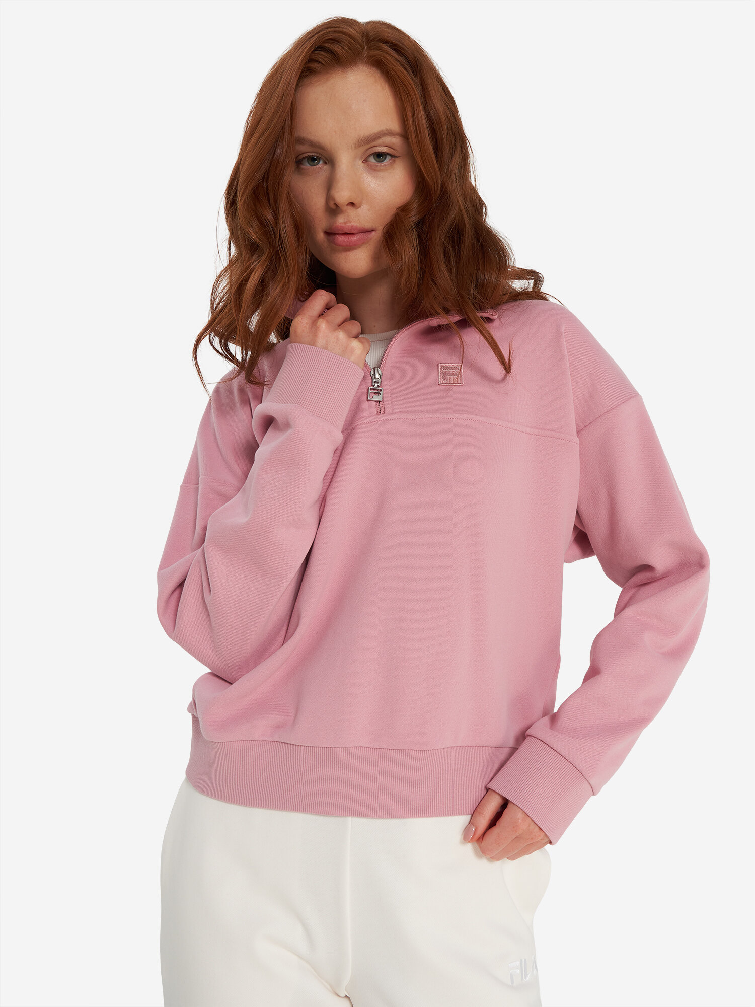 Толстовка Fila, размер 46-48, , розовый — фото 1