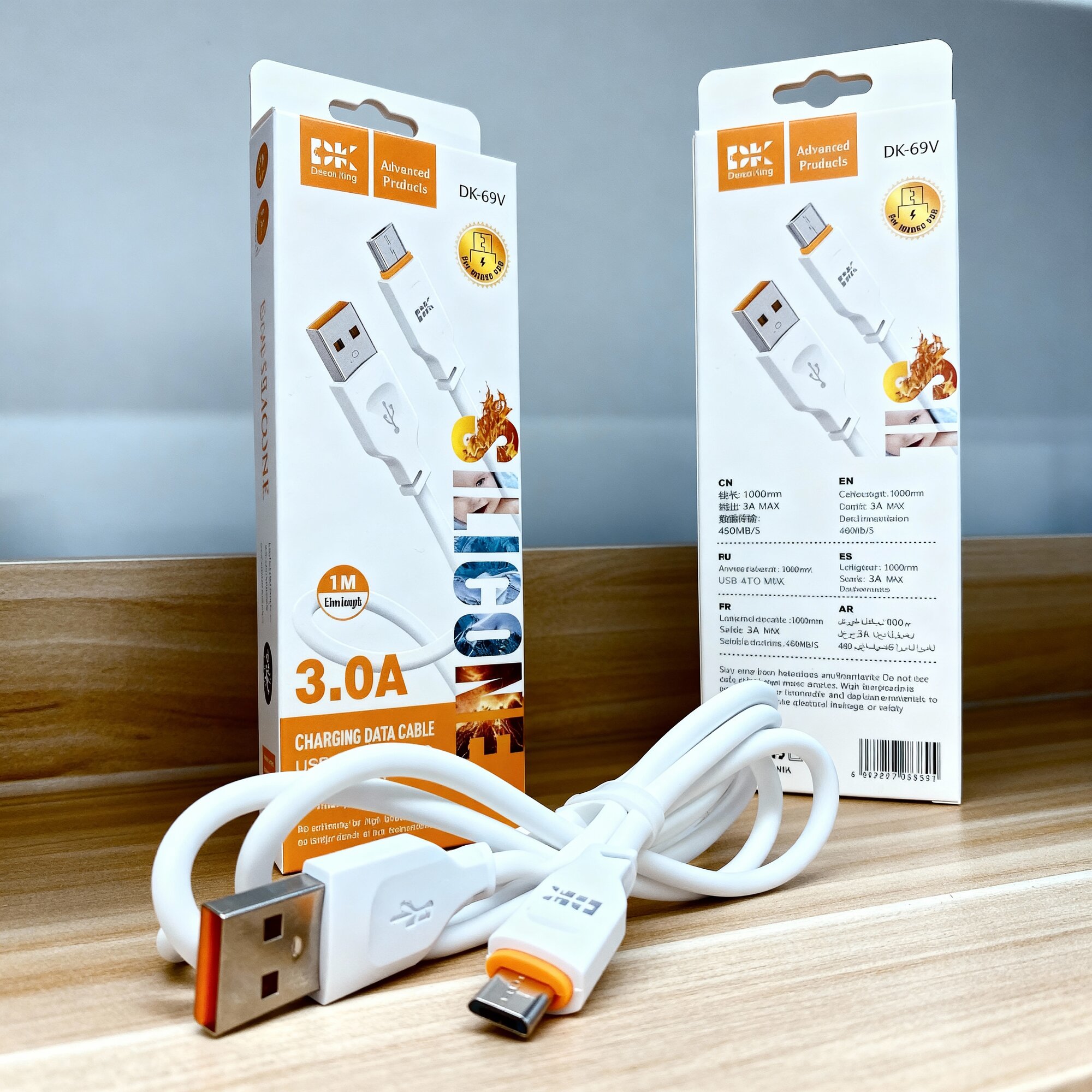 Кабель DK (Dream King) 3.0 USB_A to MICRO Charging Data Cable — фото 1