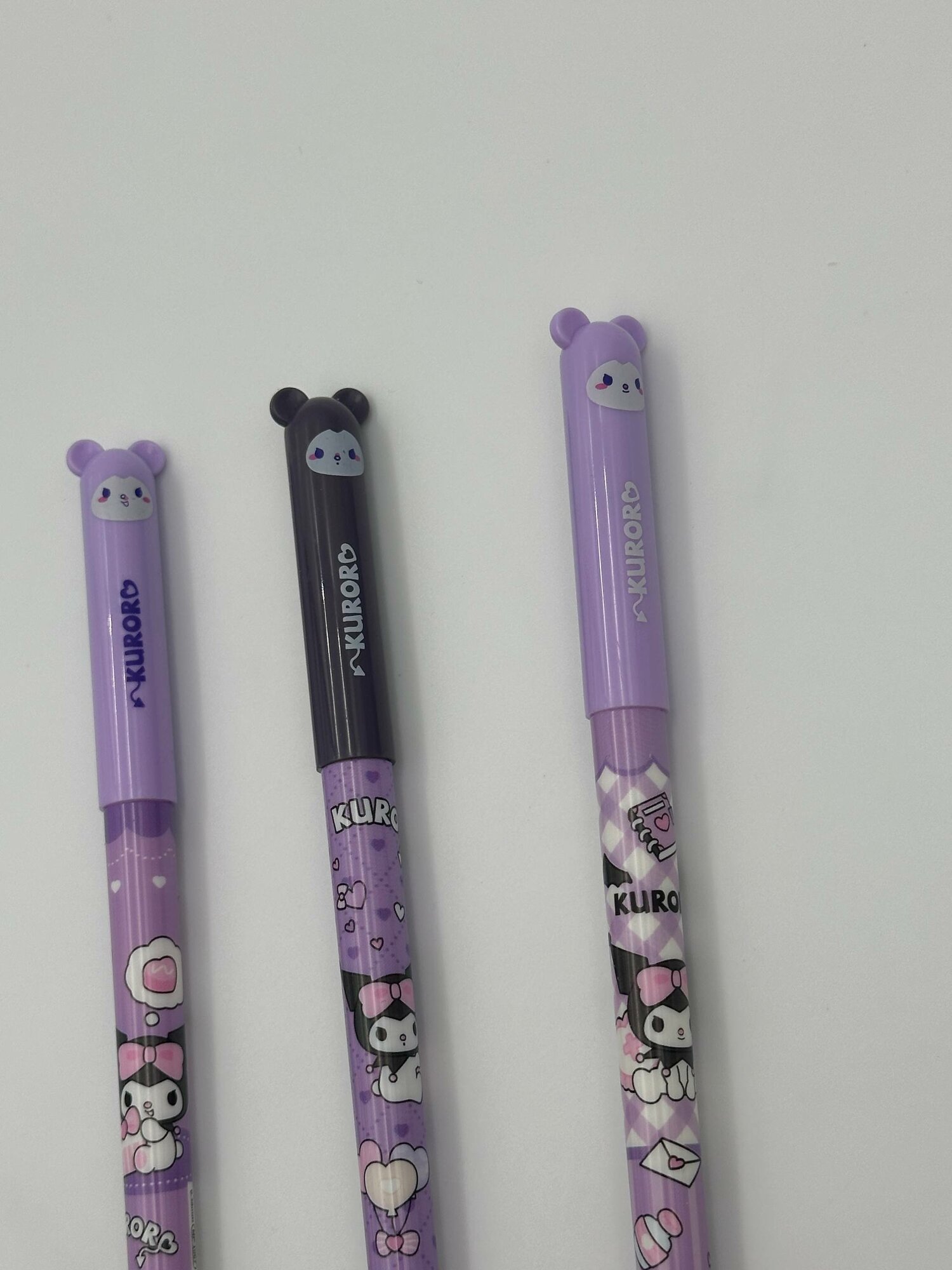 Гелевые стираемые ручки KUROKO — набор из 3 ручек с синими чернилами — фото 1